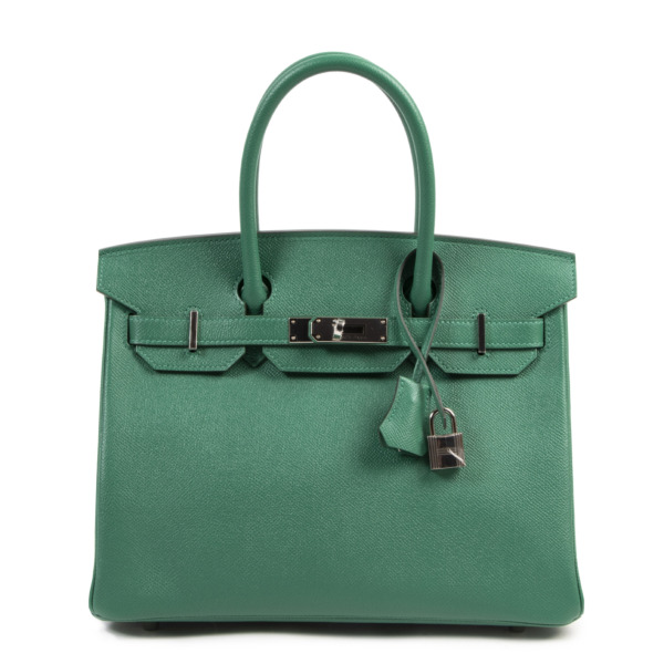 Hermès Birkin 30 Epsom Vert Vertigo PHW Labellov Buy and Sell Authentic ...