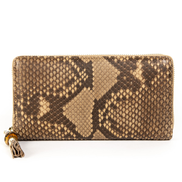 Gucci Python Wallet Labellov Buy and Sell Authentic Luxury