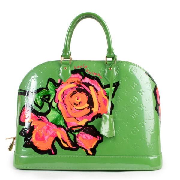 Louis Vuitton Stephen Sprouse Pink Rose Pop Roses Alma MM Vernis