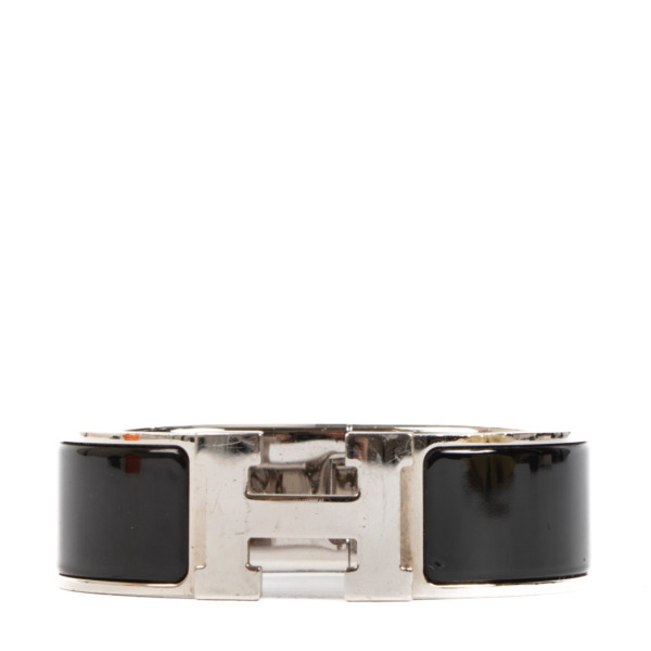Hermès Clic Clac H Black Bracelet - Size GM Labellov Buy and Sell ...