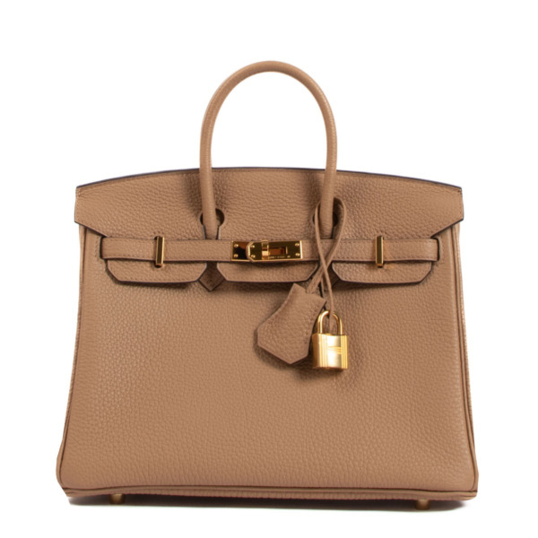 Hermes Birkin 25 Togo Chai Handbag Gold Hardware U Engraved - ShopStyle  Tote Bags