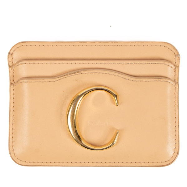 Chloé c discount leather cardholder