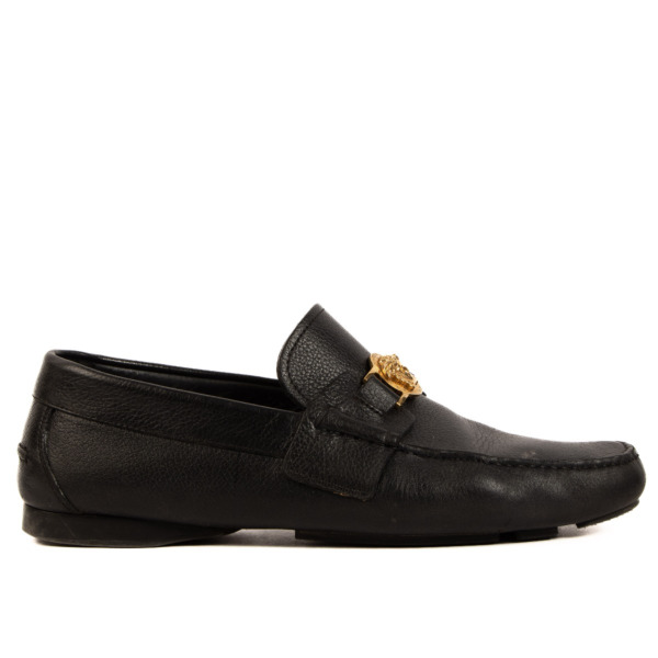 Versace Black Medusa Driver Loafers - Size 43 Labellov Buy and Sell ...