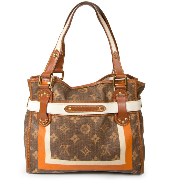 tas shoulder-bag Louis Vuitton Tisse PM Rayures Shoulder Bag