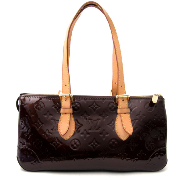 Red Louis Vuitton Monogram Vernis Rosewood Avenue Shoulder Bag