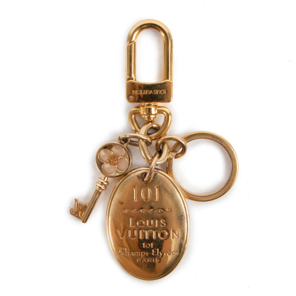 Louis Vuitton Goldtone 101 Champs-Elysees Maison Key Holder and